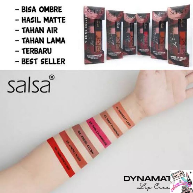 ☃️Cutezz_Ching1☃️Salsa Dynamatte Lip Cream 5g - Lip Cream Matte