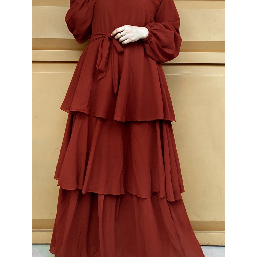 [TERLARIS] Gamis Ceruty Babydoll Susun 3 | Jelita Dress