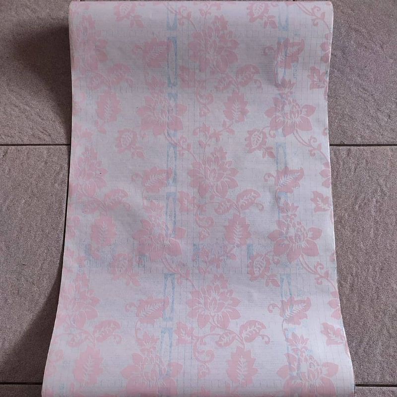 sticker kaca sunblast murah motif bunga pink