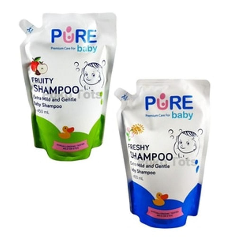 Pure Baby Shampoo Refill Pack 450ml Shopee Indonesia