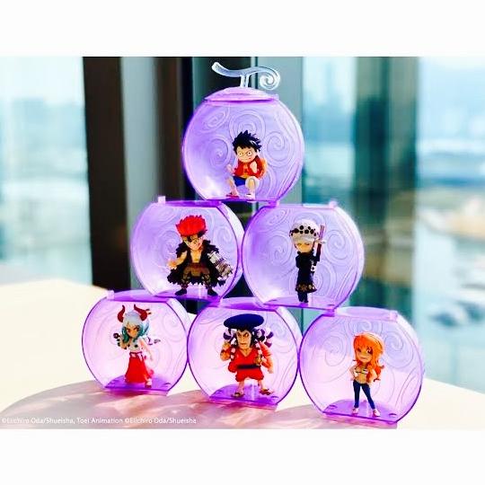 DISKON TERBATAS GASHAPON ONE PIECE ONEPI NO MI - LUFFY NAMI LAW EUSTASS ODEN YAMATO TERLARIS