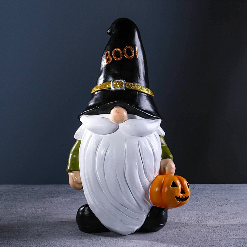 Ornamen Patung Bentuk Labu Bahan Resin Untuk Dekorasi Halloween