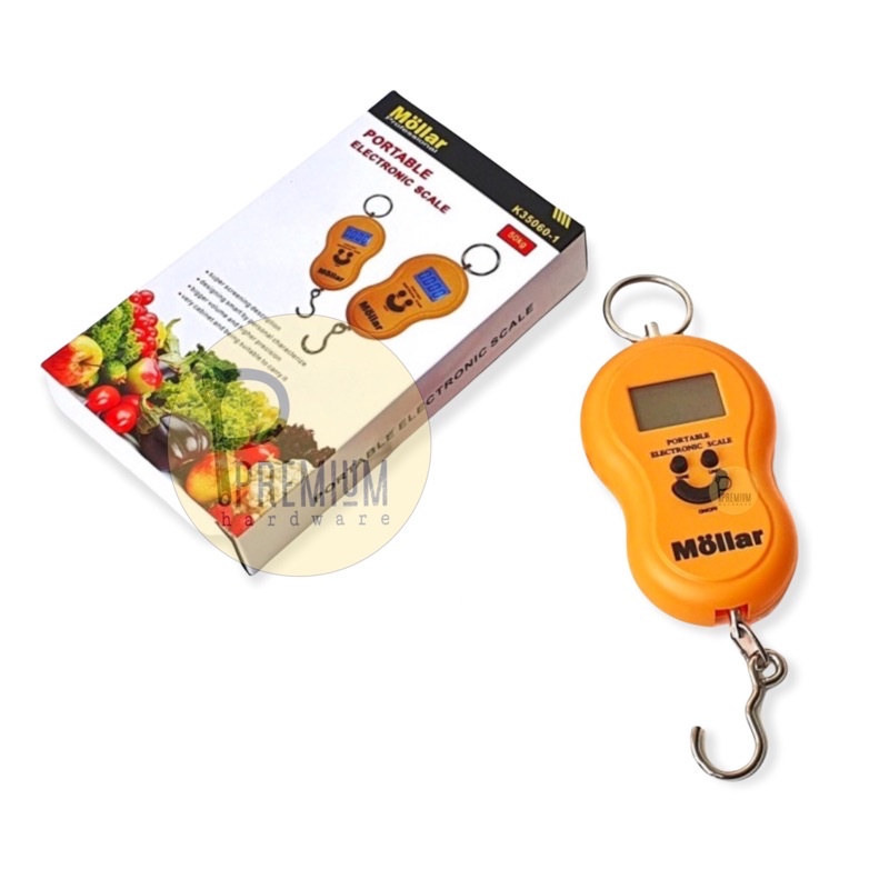 TIMBANGAN GANTUNG DIGITAL 50KG TIMBANGAN SMILE SCALE NERACA GANTUNG