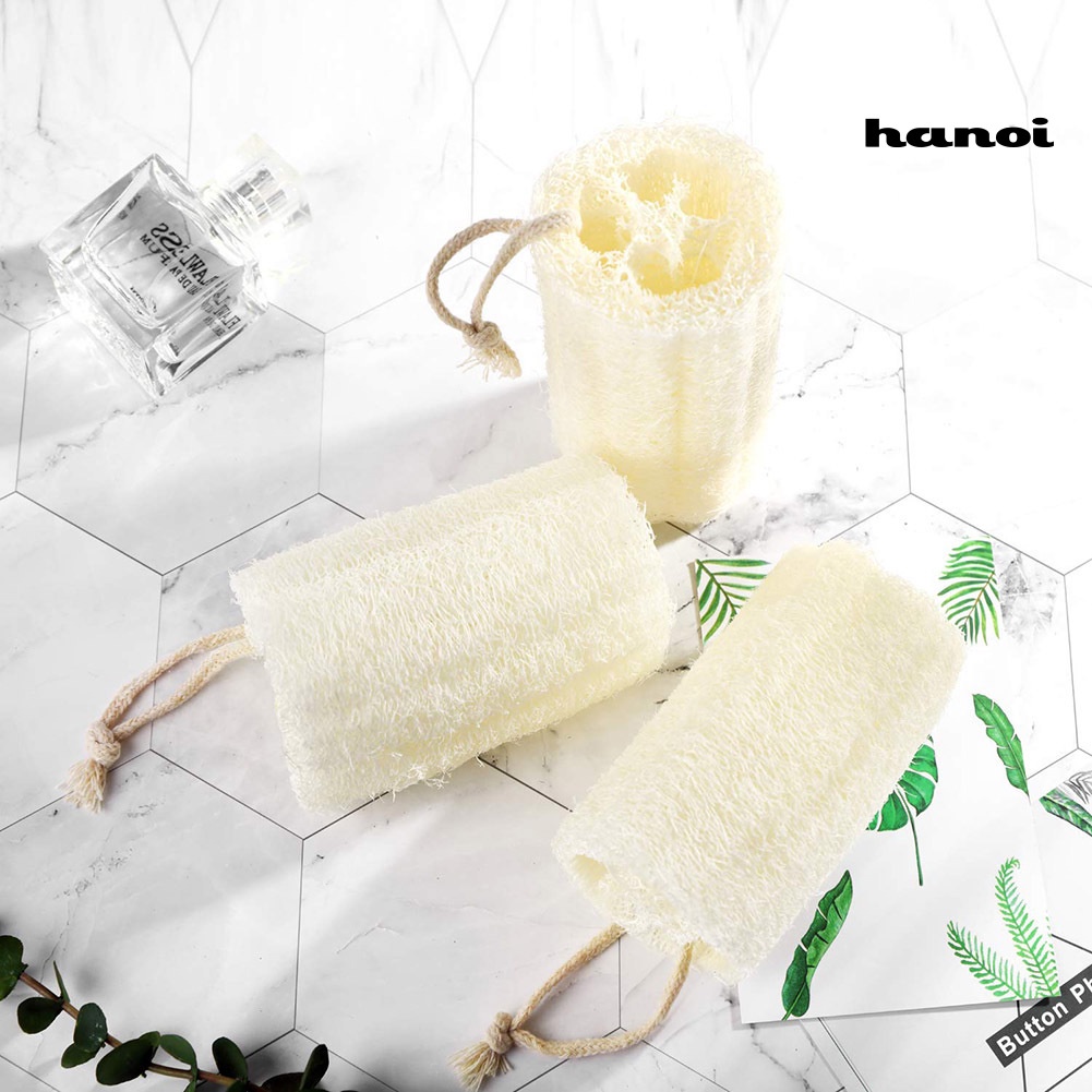 HQTM_6Pcs Natural Loofah Exfoliating Cleaning Bath Shower Sponges Body Scrubbers