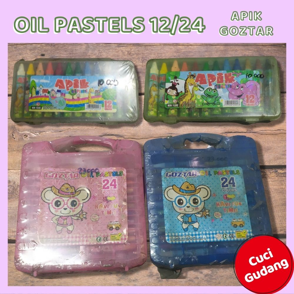 

Crayon Oil Pastels isi 12 dan 24 | Apik dan Goztar [CUCI GUDANG]