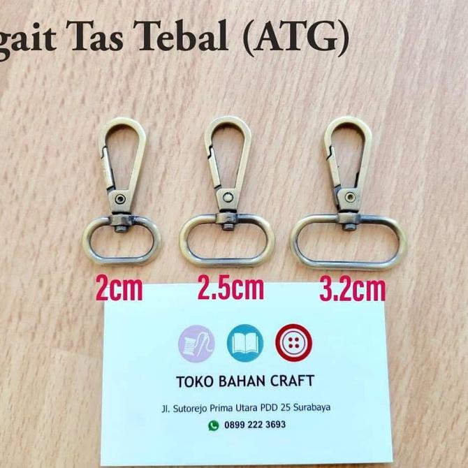 

pengait tas oval 3,2cm per lusin NEW