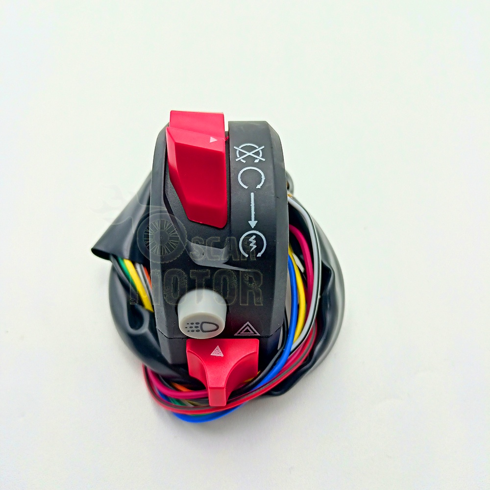 Saklar Holder Kanan Model XABRE Universal 3 TOMBOL HAZZARD ON OFF NEW motor