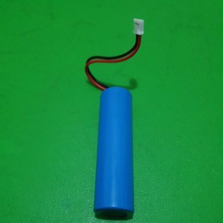 baterai 18650 Li-ion 3.7V soket putih / polos