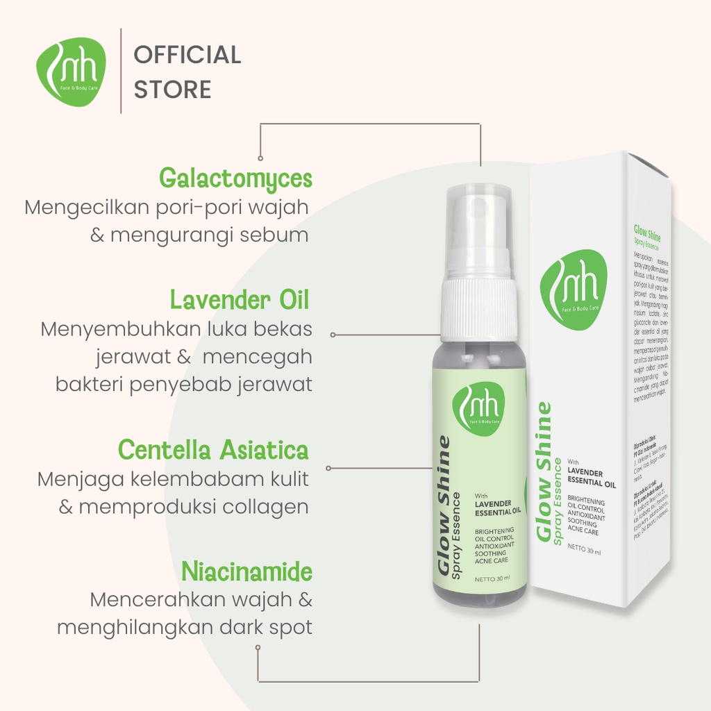 NH SKIN GLOW SHINE SPRAY ESSENCE Travel Size