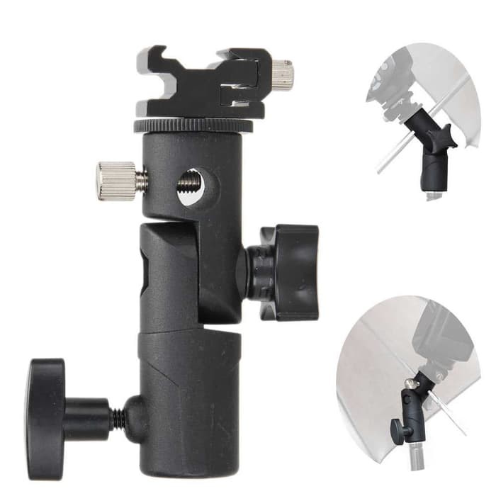Tripod Hot Shoe Adapter Swivel untuk Flash Kamera DSLR