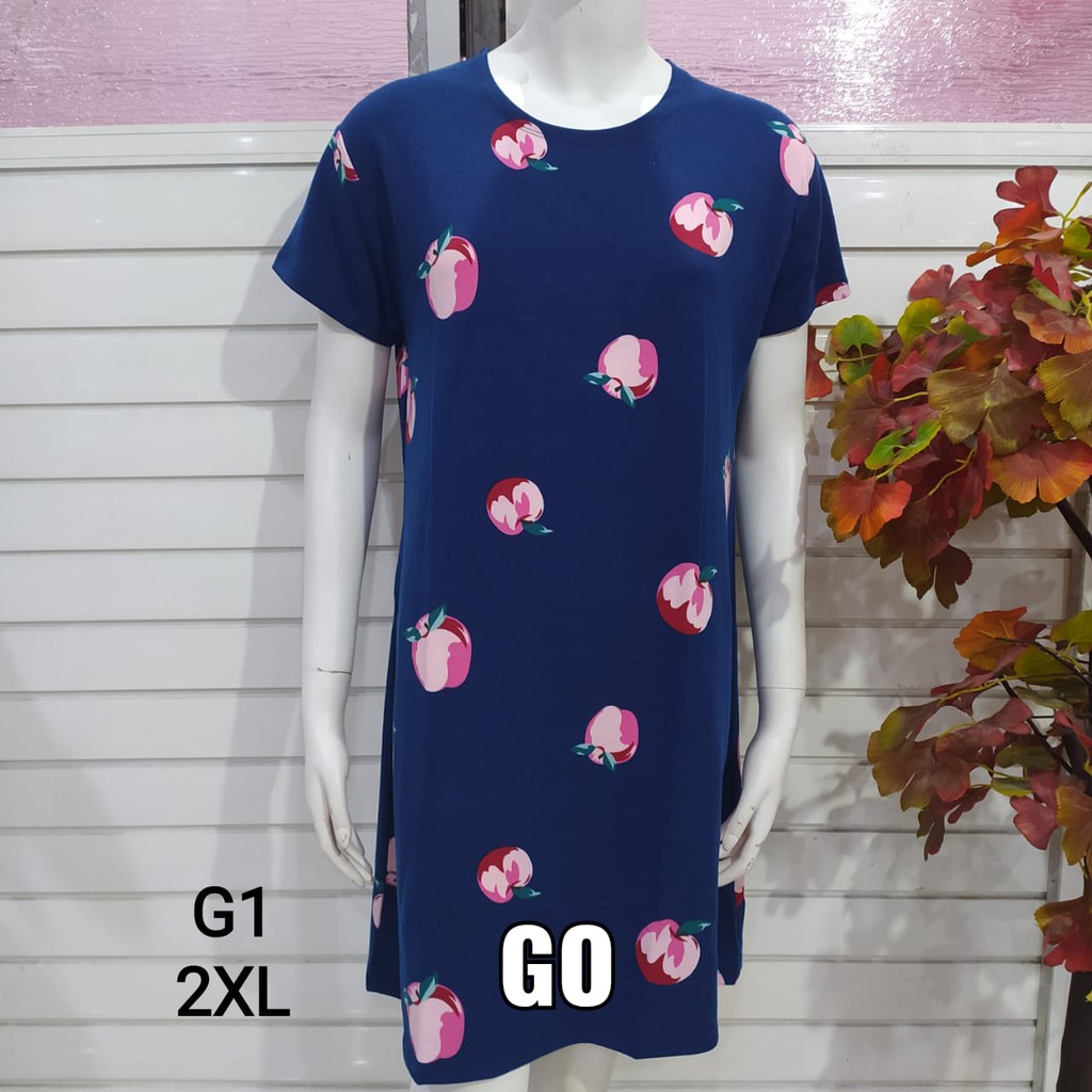 gof DMT-2 LMN DRESS/DASTER Wanita Casual Motif Pakaian Perempuan Lengan Pendek