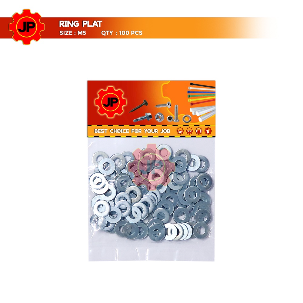 RING PLAT M 5 - RING PLAT BAUT M5 ISI 100 PCS