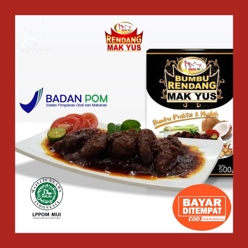 

Bumbu Instan Rendang (500gr) Rendang Mak Yus