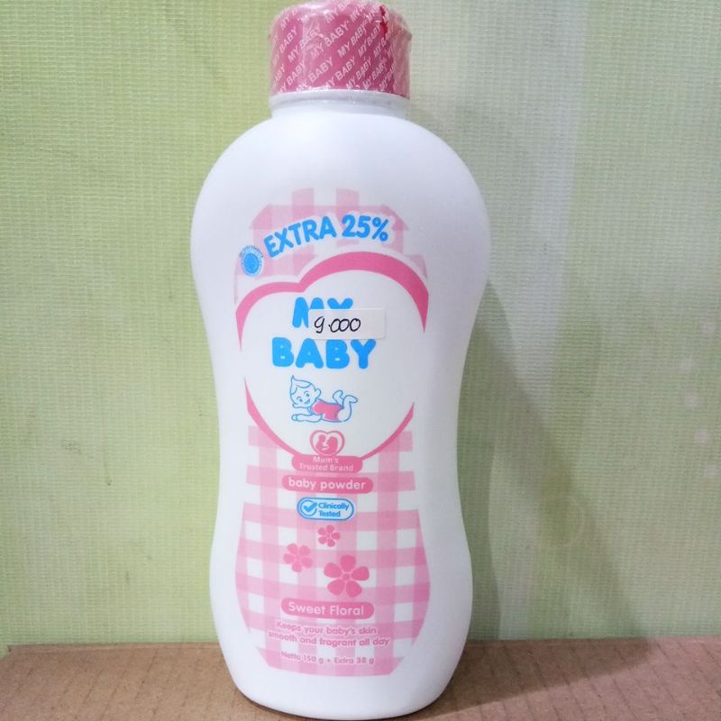 MY BABY POWDER SOFT&amp;GENTLE, SWEET FLORAL, BIANG KERINGAT, FRESH FRUITY 150+38GR