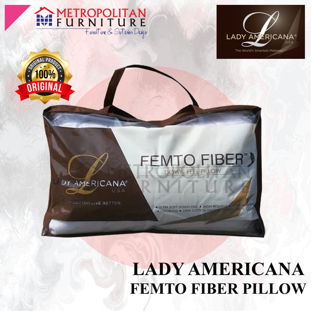 Bantal LADY AMERICANA Femto Fiber Pillow Ori / Micro Fiber (1 pcs)