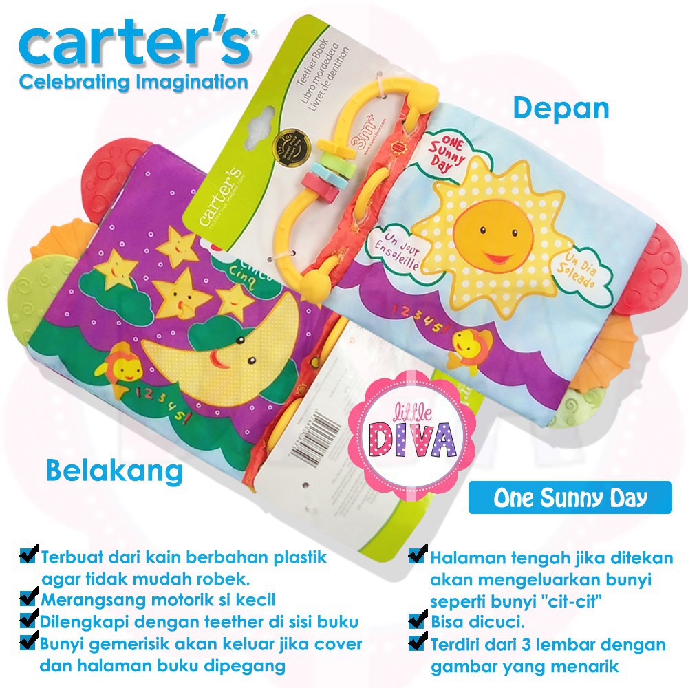 SOFT BOOK Mainan Sensori Bayi Bunyi Warna Tekstur teether Mainan Gigitan buku bantal chn