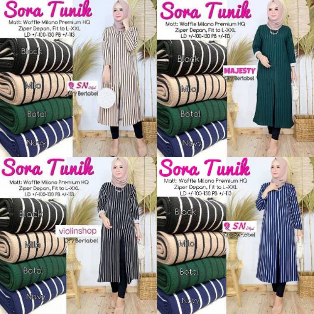 Tunik tuniq tunic sora salura salur fadiyah noora marimar cornely qornely salsabila mayra seliv