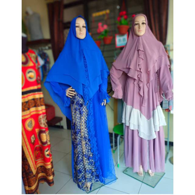 Set syari dress Aurora by Farghani
