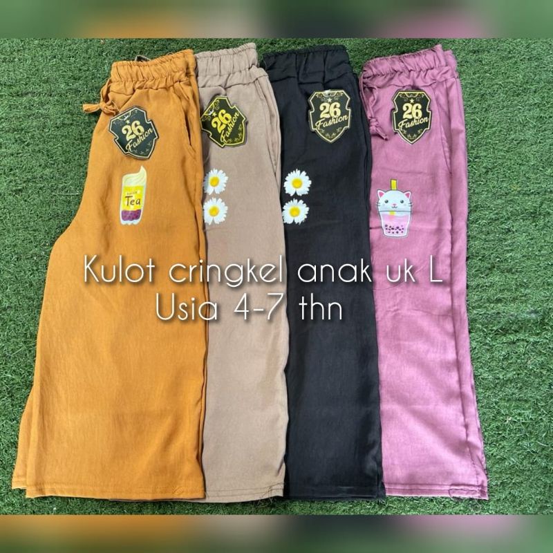 KULOT CRINKLE ANAK/KULOT VIRAL ANAK