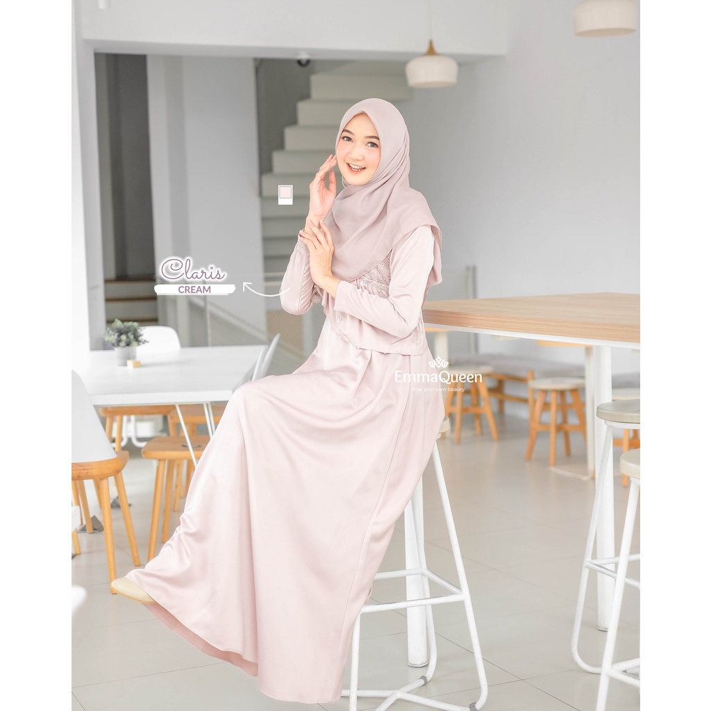 EmmaQueen - Dress Eid Adha Claris-Cream