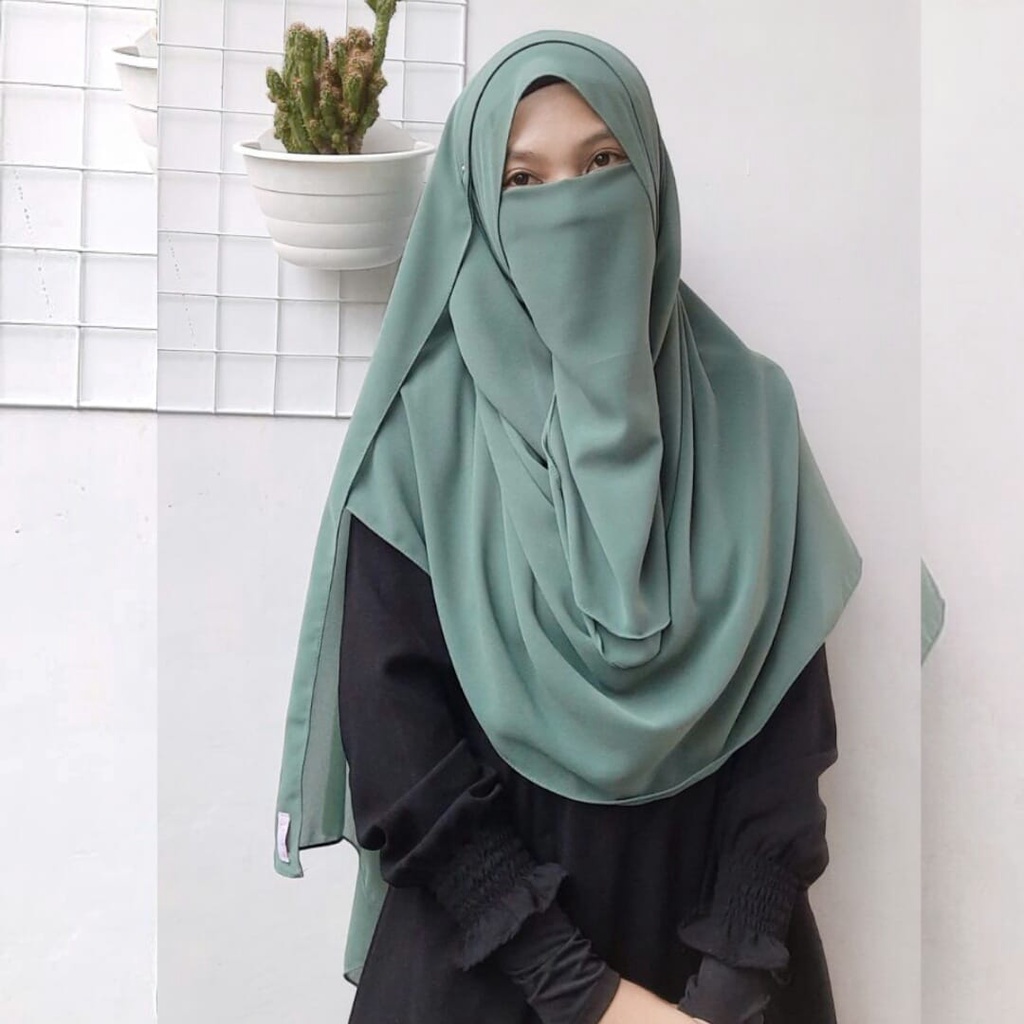 (PART 1)PASHMINA 200x75 SET CADAR/PASHMINA CERUTI SYARI/PASHMINA JUMBO-palegreen