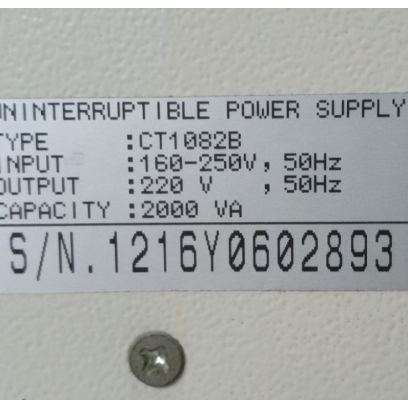 UPS ICA CT1082B UPS ICA 2000VA (1000W) Tanpa Battery