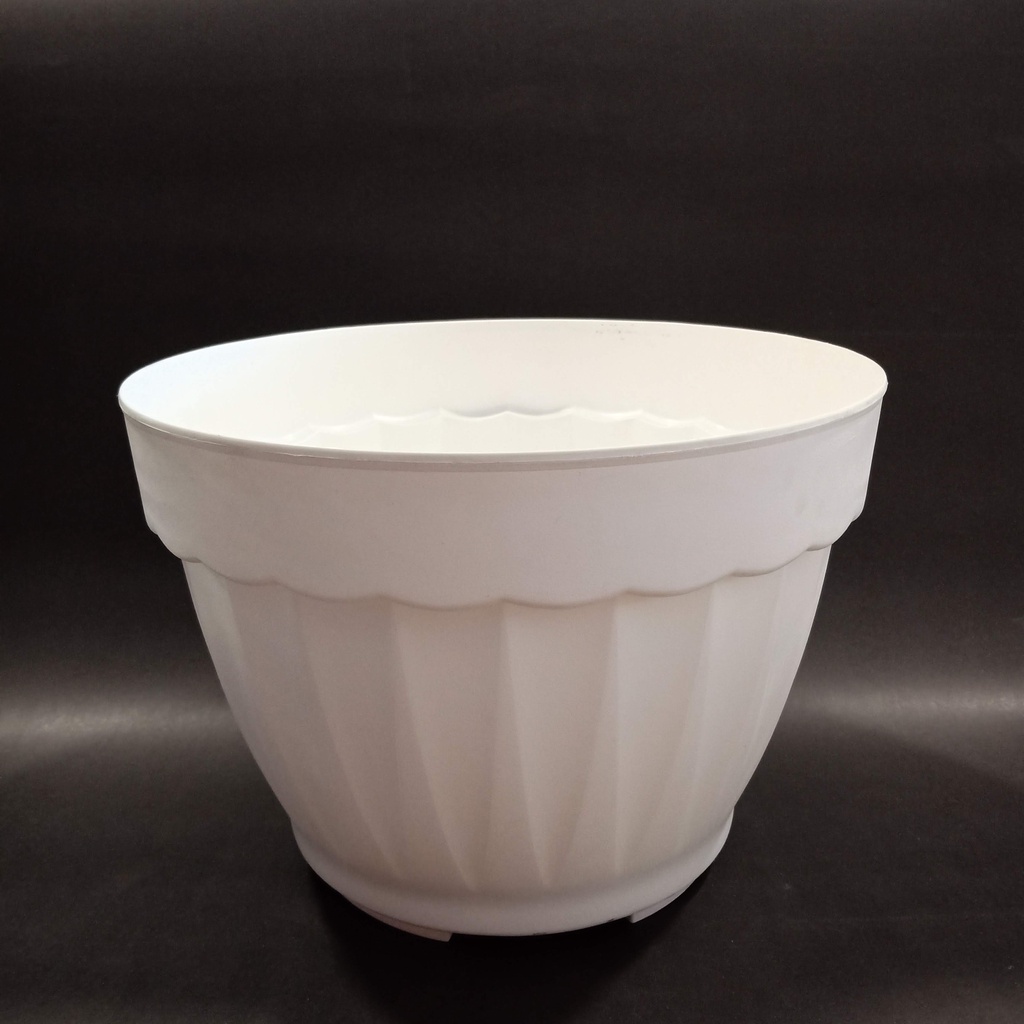 POT BUNGA 30 / POT BUNGA PUTIH / POT BUNGA VANDA 30 / POT BUNGA PLASTIK PUTIH