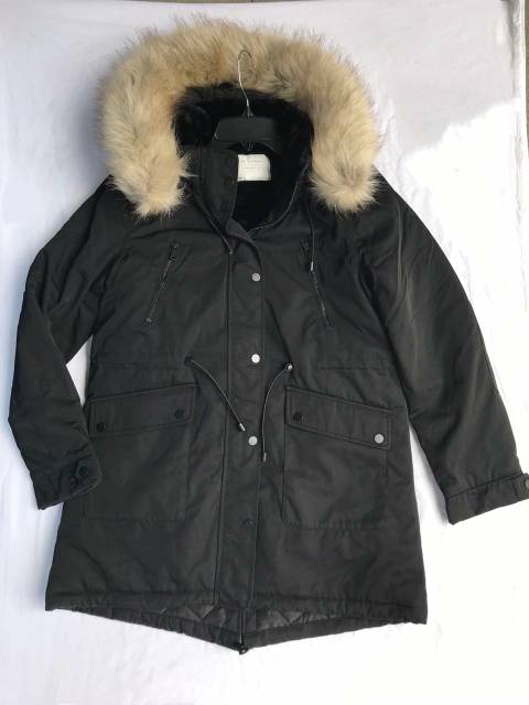 ZARA COAT PARKA original acolchada capucha black zara COAT