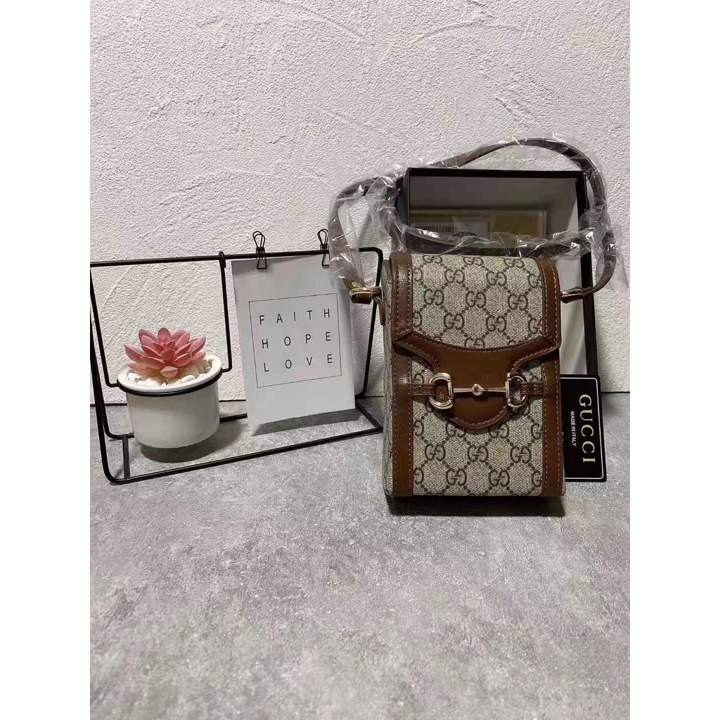 FH66 Tas Selempang sling panjang bahu wanita samping