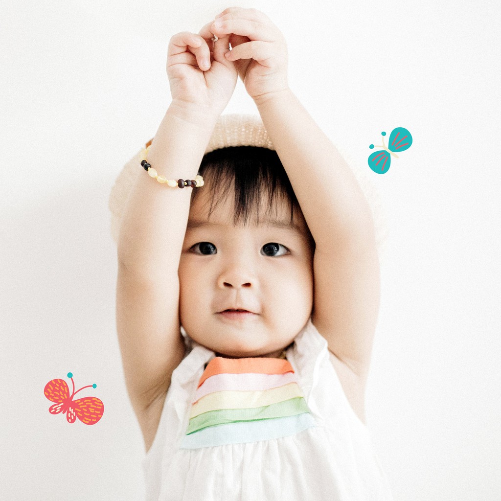 CE130 Gelang Amber Tumbuh Gigi Bayi By Carlis Baby