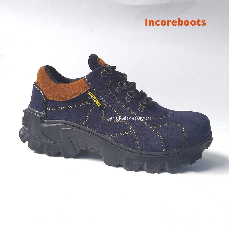 Sepatu Safety Shoes Boots Pria Wanita Ujung Besi Size 36-44