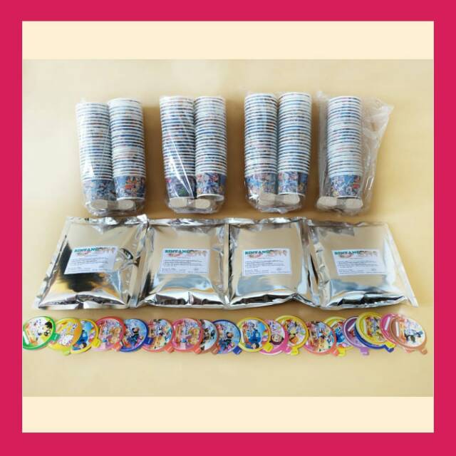 

paket bubuk Es Krim komplit 4 RASA