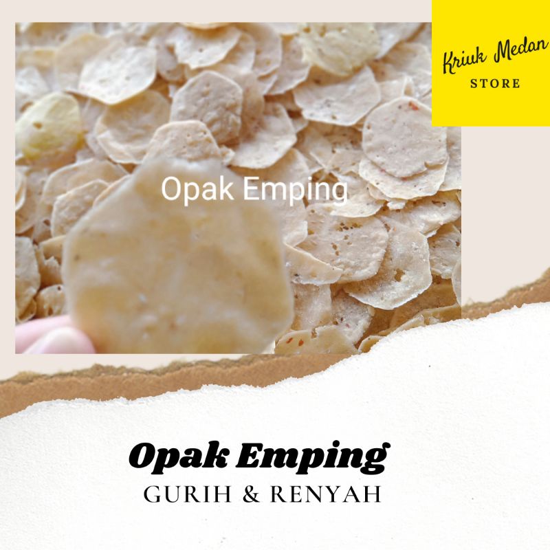 

COD - Opak Emping / Opak Singkong Mentah / Opak Ubi Kayu / Opak Singkong Medan 500 Gram - 1 Kg