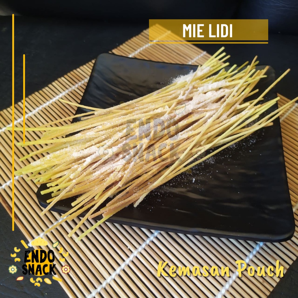 Mie Lidi Mie Biting Kemasan Pouch isi 100Gr