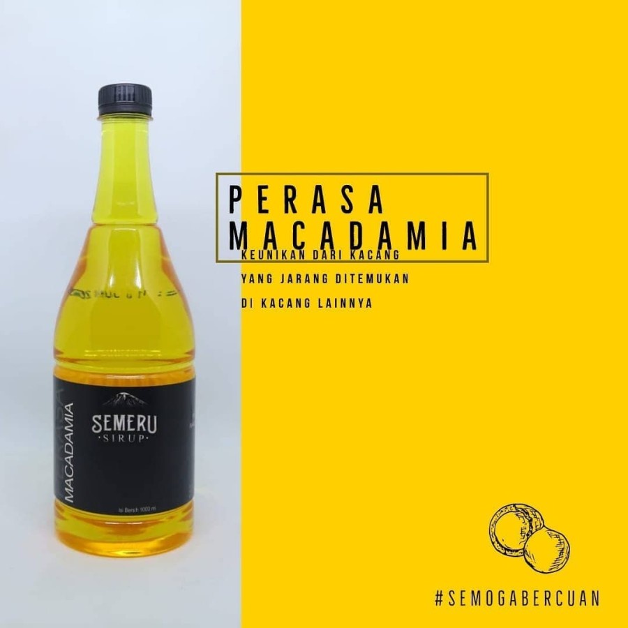 

Sirup Semeru Rasa Macadamia | Semeru Kacang Macadamia Syrup 1000ml