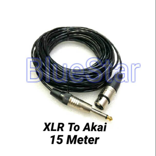 Kabel Mic Canare XLR To Akai - 15 Meter Ukuran Kecil