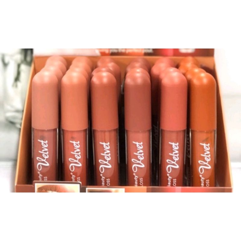 LIP GLOSS VELVET KISS BEAUTY NUDE made in thailand