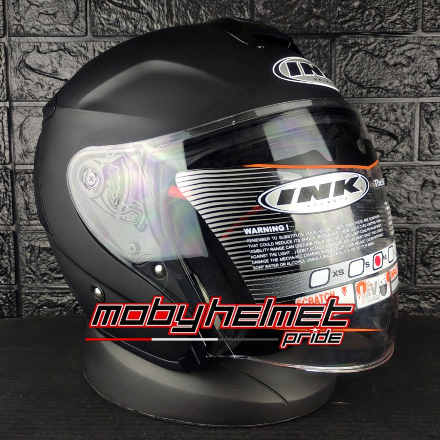 Helm INK Dynamic - Original - Black Matt - Hitam Doff