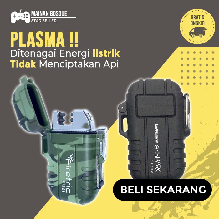 Korek Plasma Api Korek Elektrik Plasma Pulse Plasma Lighter