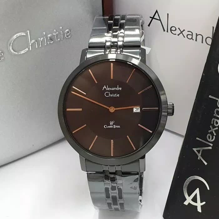 ALEXANDRE CHRISTIE 8598MD BLACK LIST ROSEGOLD PRIA ORIGINAL GARANSI 1TAHUN