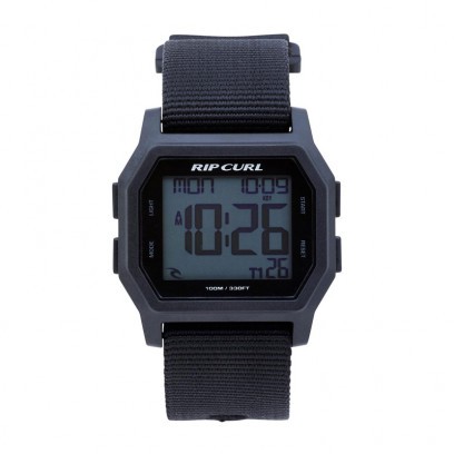 Jam Rip Curl Original Atom Webbing Digital Watch Black / Jam Tangan Ripcurl Hitam