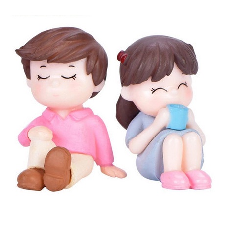 Miniature Lover Figures - Lovers Couple Figurines #24 (2pcs)