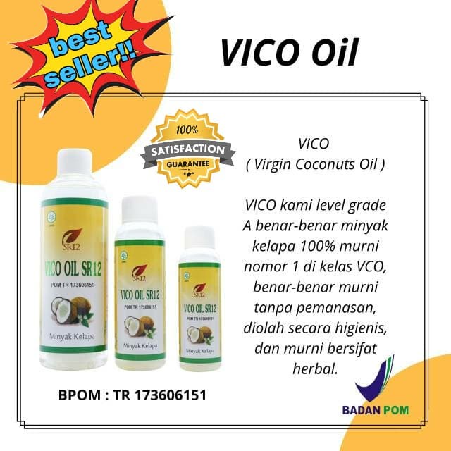 oil-body- sr12 vco (virgin coconut oil) 250 ml !! best seller !! -body-oil.