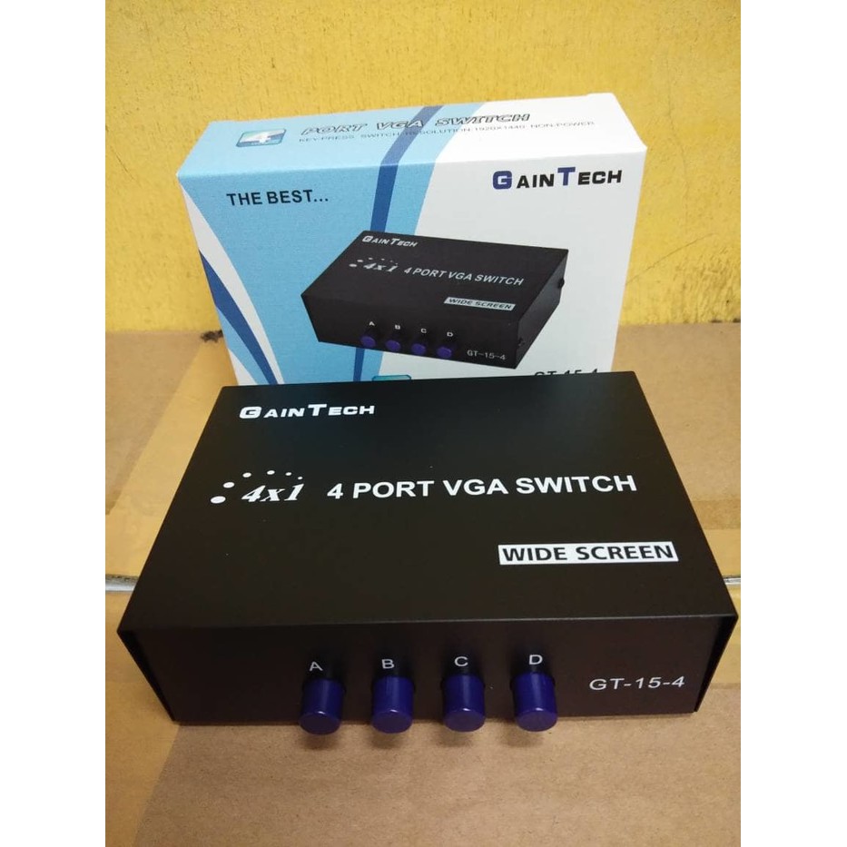 Gaintech VGA Switcher 4Port 1-4