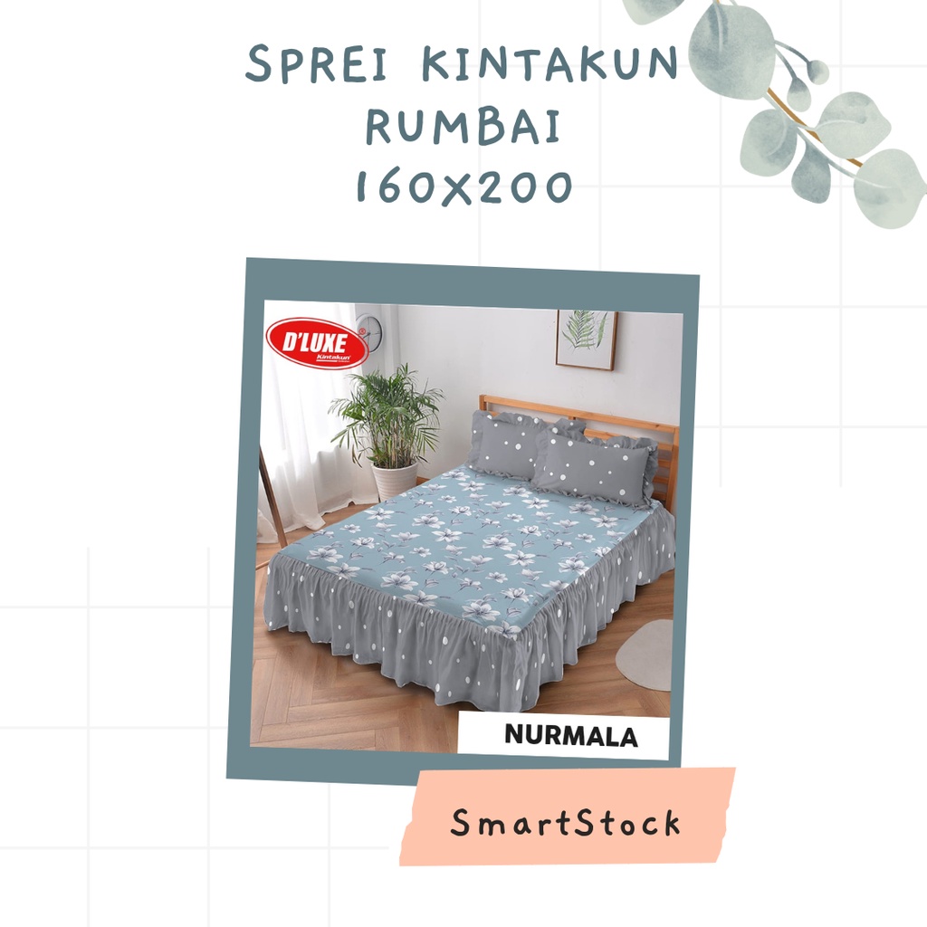 Ss Sprei Rumbai Rumbay Kintakun D'luxe Deluxe 160 Mix Motif 160x200 cm Queen Size No 2