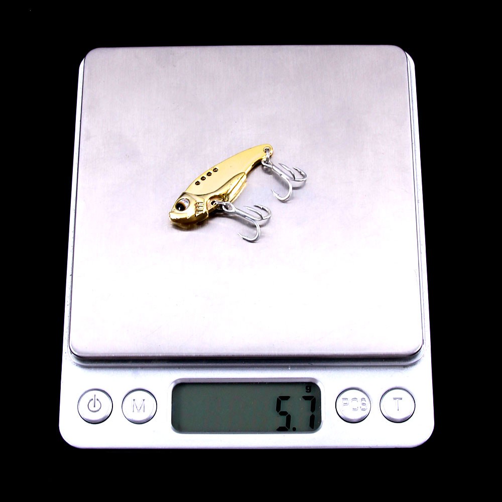 Hengjia 1pc Umpan Pancing Sendok Vib Bahan Zinc Alloy 5g 8g 12g