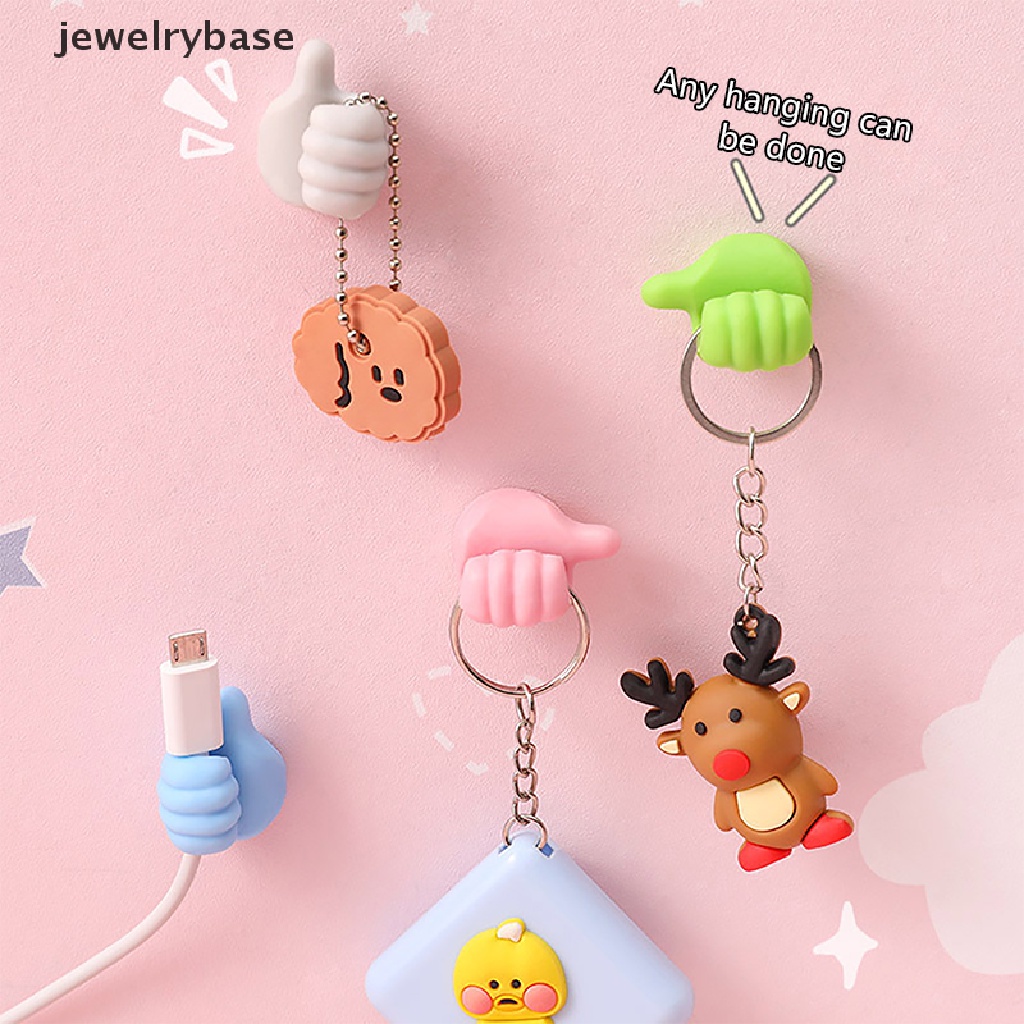 (jewelrybase) Klip Kait Gantungan Kabel USB Bentuk Tangan Kreatif