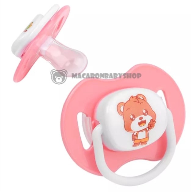 Empeng bayi silikon lucu empeng bayi newborn dot bayi-Pink Random