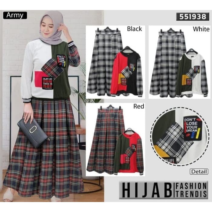 Baju Setelan Muslim Wanita/ VIANA SET PR001/ Setelan Setelan Terlaris - Pink Grey