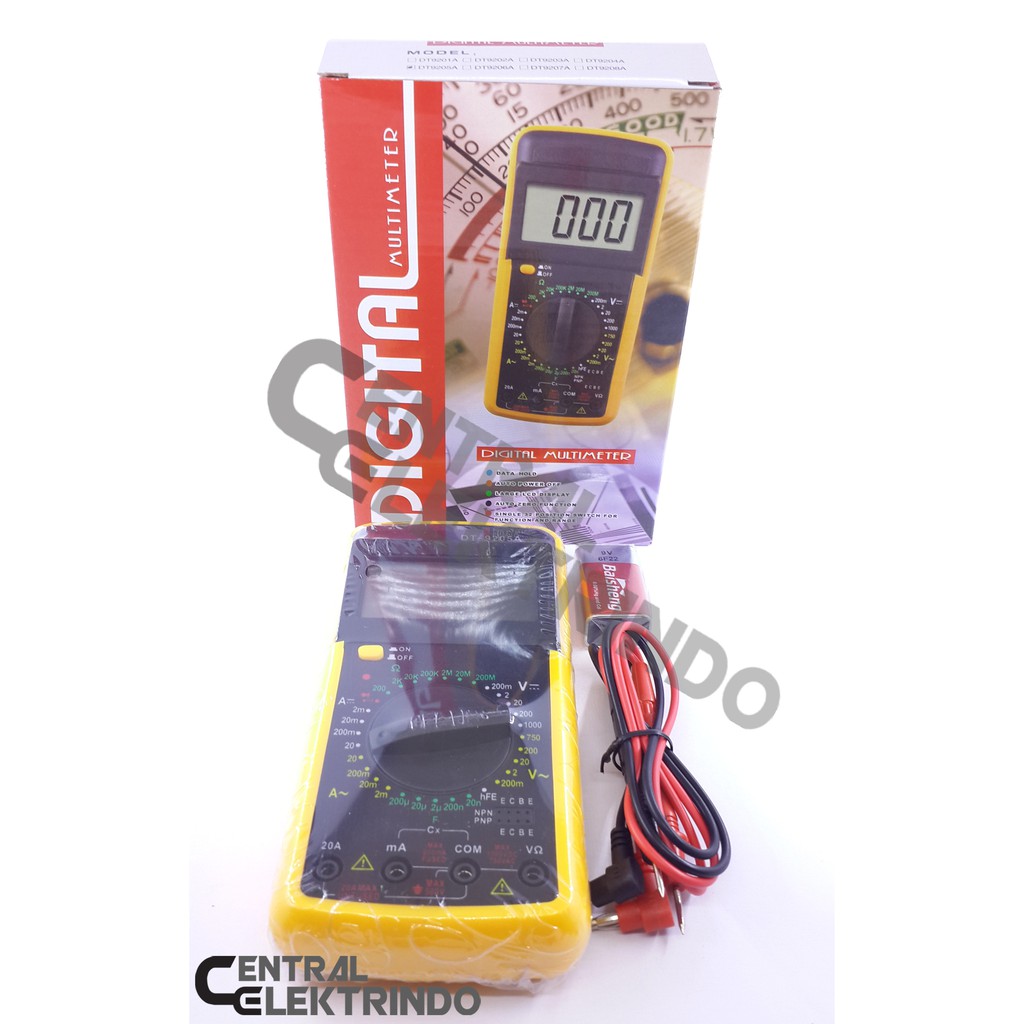 Multitester Digital DT9205A
